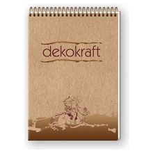 Keskin 144102 Dekokraft Spiralli A5 Kareli 100 Yaprak Bloknot