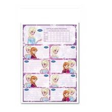 Keskin 220120-71 Frozen 20'li Ders Programlı Okul Etiketi