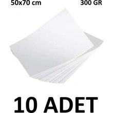Keskin Color 10 Adet Karatis Art Dokulu 50 x 70 cm 300 gr Beyaz Resim Kağıdı