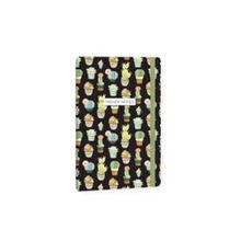 Keskin Color 13x21 cm 80 Yaprak Çizgili Trendy Notes Cactus Love Siyah Defter