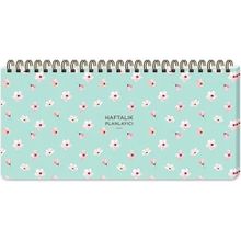 Keskin Color 13x27 Su Yeşili Haftalık Spiralli Planner