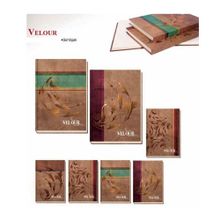 Keskin Color 14x20 cm 160 Yp.Çizgili Velour Ciltli Defter