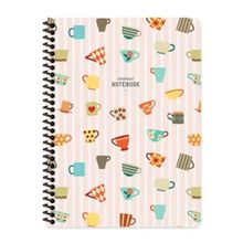 Keskin Color 16.5x22.5 Çizgili Defter Coffee - Pembe Defter