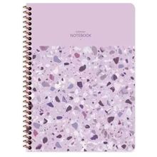 Keskin Color 16.5x22.5 cm 80 Yaprak Çizgili PP Kapak Terrazzo Spiralli Defter