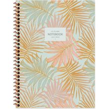 Keskin Color 16.5X22.5 Kareli La Plume Leaves - Turuncu Defter