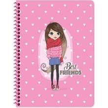 Keskin Color 16xx22 cm 60 gr Karton Kapak Çizgisiz 80 Yaprak Beyaz Telli Defter