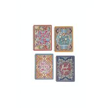 Keskin Color 17x24 cm 120 Yaprak Kareli Sipiralli Sert Kapak Walart Defter