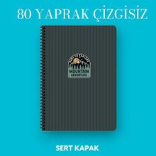 Keskin Color 17x24 cm Çizgisiz 80 Yaprak Outdoor Sert Kapak Telli 70 gr Ivory Kağıt Defter