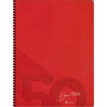 Keskin Color 1966 19X25 80 Yp Kareli Pp. Spiralli Kırmızı Since Defter