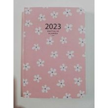 Keskin Color 2023 Pembe Çizgi Karton Kapak 8x12 cm Haftalık Cep Ajandası