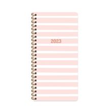 Keskin Color 2023 Spiralli Pembe Karton Kapak 8x16 cm Haftalık Cep Ajandası