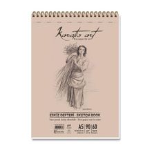 Keskin Color 481001-99 Karatis Art 90 gr A5 60 Yaprak Spiralli Eskiz Blok Defter