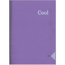 Keskin Color A4 60 Yaprak Kareli Pp Kapak Cool Mor Spiralli Defter