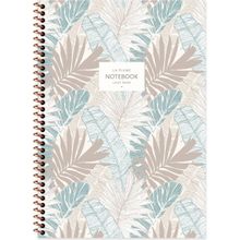 Keskin Color A4 Kareli La Plume Leaves Mavi Defter