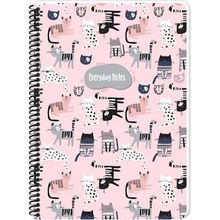 Keskin Color Animal Friends Karton Kapak 16,5x22,5 cm 80 Yaprak Kareli Spiralli Defter