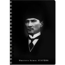 Keskin Color Atatürk Karton Kapak 80 Yaprak A6 Çizgili Model-3 Not Defteri