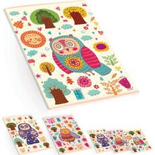 Keskin Color Baykuş Desenli Plastik Kapak A4 60 Yaprak Kareli Defter