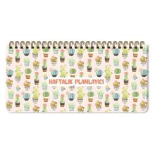 Keskin Color Cactus 13x27 Spiralli Haftalık Planlayıcı