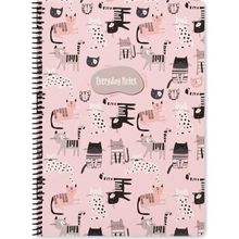 Keskin Color Çizgili Animal Friends 16.5 x 22.5 cm - Kediler Defter