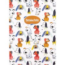 Keskin Color Çizgili Animal Friends Köpekler 14 x 20 cm Defter