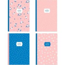 Keskin Color Çizgili Tel Dikişli 4'lü Pembe Defter Seti