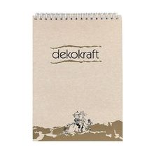 Keskin Color Dekokraft Spiralli Kareli A5 100 Yaprak Bloknot