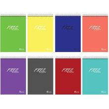 Keskin Color Free A5 100 Yaprak Kareli PP Kapak Spiralli Bloknot