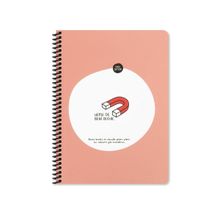 Keskin Color Hisli Şeyler Spiralli Hepside Beni Bulur Karton Kapak 80 Yaprak 16,5x22,5 cm Kareli Defter
