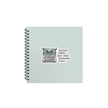 Keskin Color Hisli Şeyler Yazsan Gönül Razı Değil Yazmasam Olmaz 16x15 Çizgili Defter