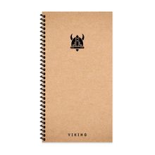 Keskin Color La Plume Viking Spiralli Başlık Sert Kapak 80 Yaprak 10x19 cm Çizgisiz Defter