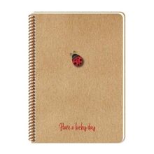 Keskin Color Lucky Kraft Kapak Spiralli A5 80 Yaprak Noktalı Renkli Spiralli Defter