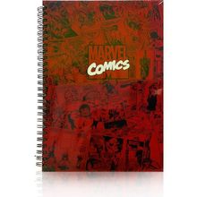 Keskin Color Marvel Sert Kapaklı 100 Yaprak Kareli Kırmızı Defter