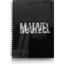 Keskin Color Marvel Sert Kapaklı 100 Yaprak Kareli Siyah Defter