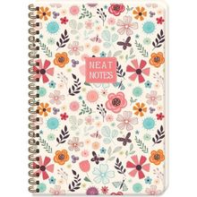 Keskin Color Neat Notes Spring Time Mia 17x24 100 Yaprak Kareli Spiralli Karton Kapak Defter