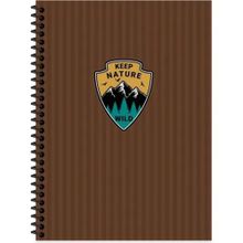 Keskin Color Outdoor Kahverengi Kareli Spiralli Sert Kapak Defter