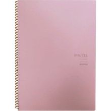 Keskin Color Pastel Note Spiralli Pastel Açık Pembe Plastik Kapak 80 Yaprak A4 Kareli Defter