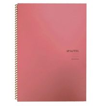 Keskin Color Pastel Note Spiralli Pembe Plastik Kapak 80 Yaprak 16,5x22,5 Çizgili Defter