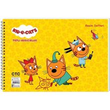 Keskin Color Resim Defteri 15 Yaprak 25 x 35 cm Tatlı Kedicikler 300215-80 Resim Defteri