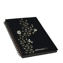 Keskin Color Schwarz Foil Sert Kapaklı 60 Yaprak 14x20 cm Spiralli Defter