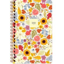Keskin Color Sert Kapak Düz Çiçek Ayçiçeği 13x21 cm Spiralli Defter