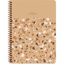 Keskin Color Terazzo Kahve 16.5x22.5 Kareli Defter