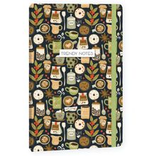 Keskin Color Trendy Notes Coffee Time Yeşil 80 Yaprak Çizgili Defter