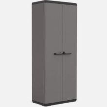 Keter Piu 3 Raflı Çok Amaçlı 166x68x39 cm Gri Plastik Dolap