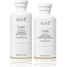 Keune Satin Oil 300 ml Şampuan + Satin Oil 250 ml Kuru Cansız Saçlara Özel Saç Kremi