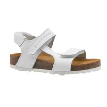 Kids A More Zoey Beyaz Çift Cırtlı Deri Unisex Çocuk Sandalet