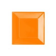 Kikajoy Turuncu 23 cm Plastik Kare Tabak