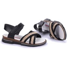 Kiko Kids Şb 2843-47 Siyah Kız Çocuk Sandalet