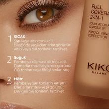 Kiko No:15 Full Coverage 2 In 1 Kapatıcı Fondöten