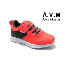 Kinetix Anka Gri-Neon-Pembe Çocuk Spor Ayakkabı