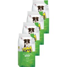 King Biftekli Pirinçli 4x7 kg Yetişkin Köpek Maması